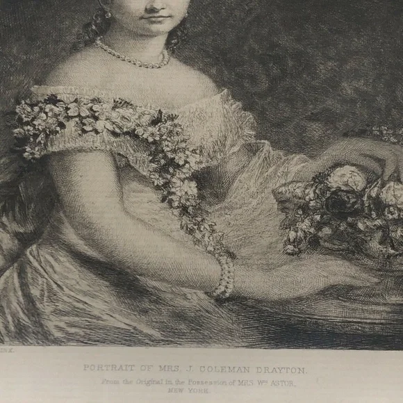 Antique Etching D Huntington Portrait 1889 - Picture 10 of 12